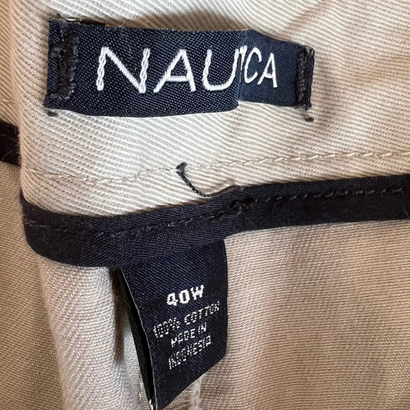 Nautica Mens Khaki Chinos Shorts Size 40W - Picture 6 of 7